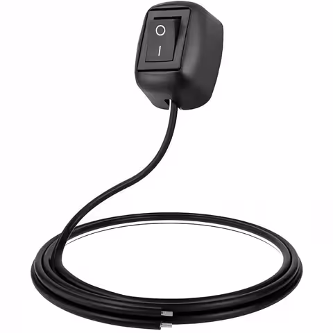 Przycisk ON/OFF auto/moto z montażem zewnętrznym – przełącznik 12V/24V DC, 10A peak, kabel 60cm
