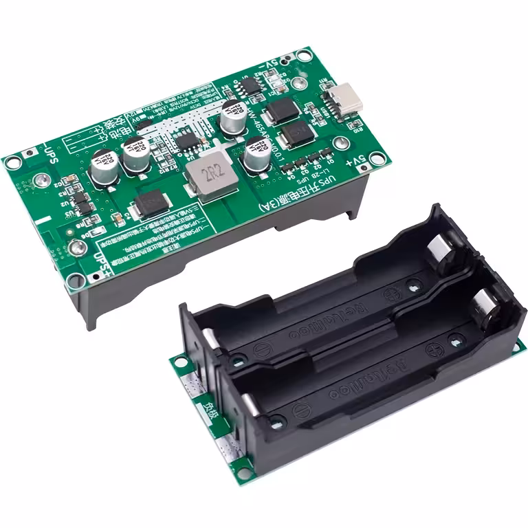 Moduł UPS Mini 5V/12V – moduł UPS DC z ładowaniem akumulatorów 18650