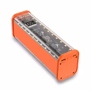 Obudowa power bank dla 8 akumulatorów 18650, widok przedni