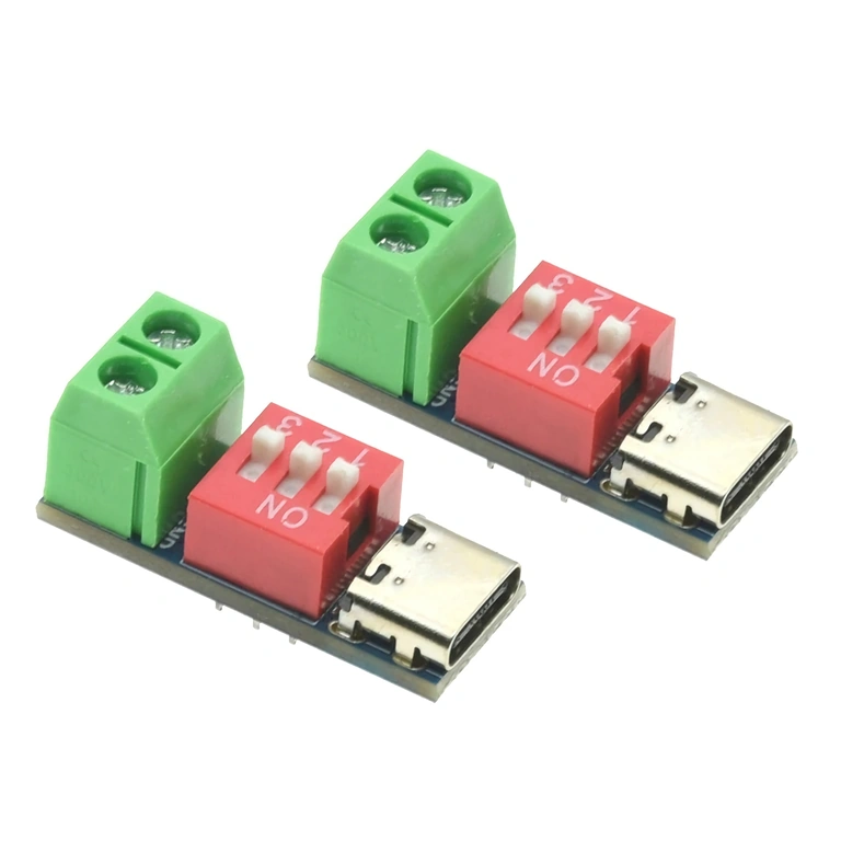 Wybór napięcia 5V–20V przez DIP