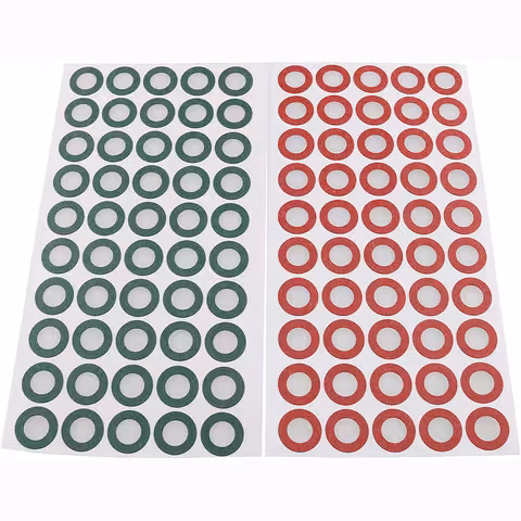 Papier izolacyjny do akumulatorów Li-Ion 18650 – zestaw 100 sztuk (50 zielonych + 50 czerwonych), izolacja elektroizolacyjna