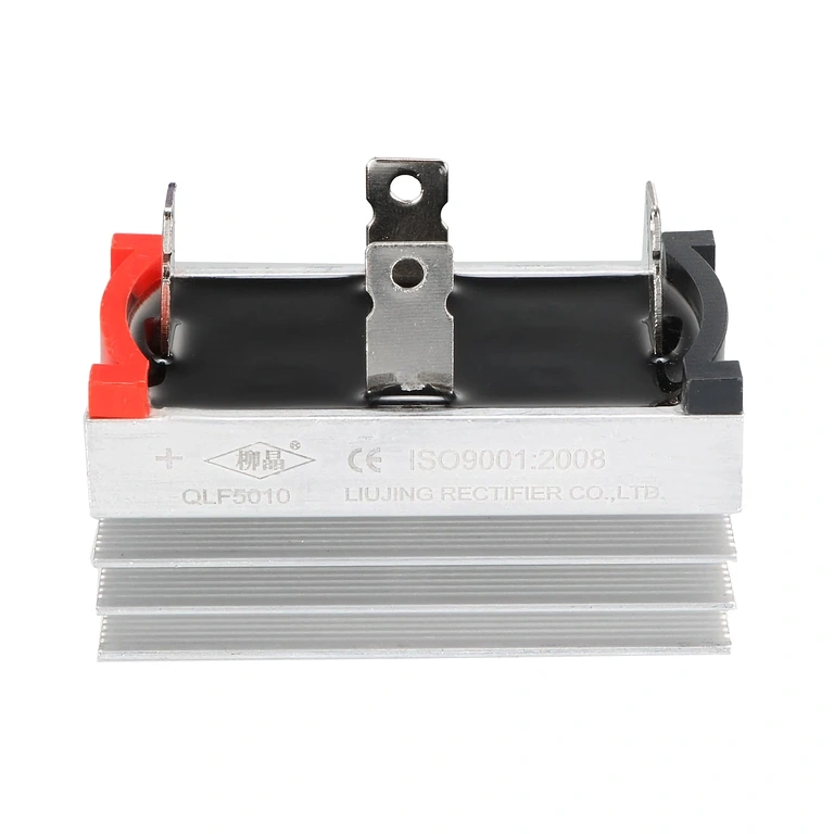 Jednofazowy mostek prostowniczy z radiatorem widok przedni