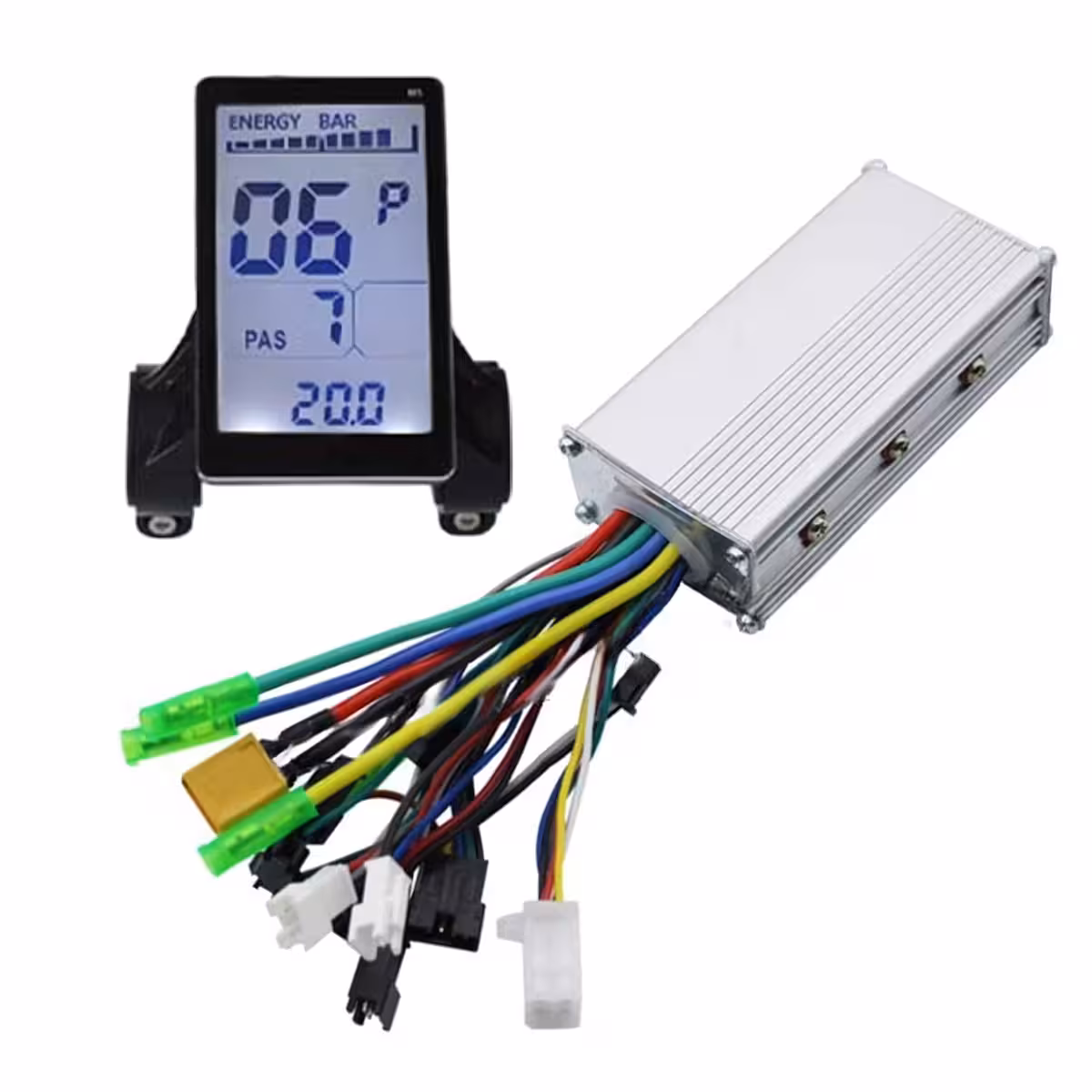 Przedni widok kontrolera i wyświetlacza M5 do roweru elektrycznego 500W–1000W
